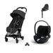 Cybex Coya Travel Sistem | Black Sephia Black & Cloud T Plus Bazalı Sephia Black