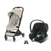 Cybex Orfeo Black Dune Grey, Aton B2 i-Size Volcano Black ve adaptör — travel sistem
