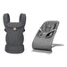 Ergobaby Evolve Charcoal Grey bouncer ve Omni Deluxe Mesh Graphite Grey taşıyıcı seti