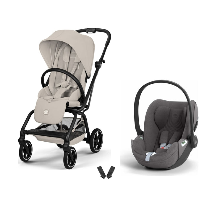 Cybex Eezy S Twist+2 Dune Grey & Cloud T Plus Mirage Grey travel sistem kolajı