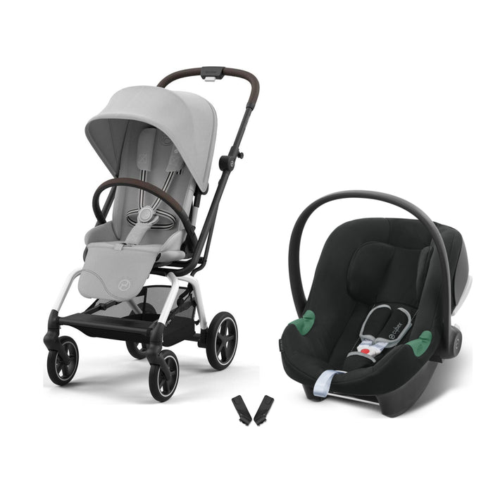 Cybex Eezy S Twist+2 Travel Sistem | Fog Grey & Aton Volcano Black
