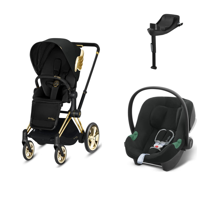 Cybex ePriam Travel Sistem | Jeremy Scott Wings & Aton Bazalı Volcano Black