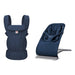 Ergobaby Evolve Midnight Blue bouncer ve Omni Deluxe Mesh Midnight Blue taşıyıcı seti