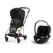 Cybex Mios Travel Sistem | Rosegold Sephia Black & Cloud T Plus Bazalı Sephia Black