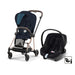 Cybex Mios Travel Sistem | Rosegold Midnight Blue & Aton Bazalı Volcano Black