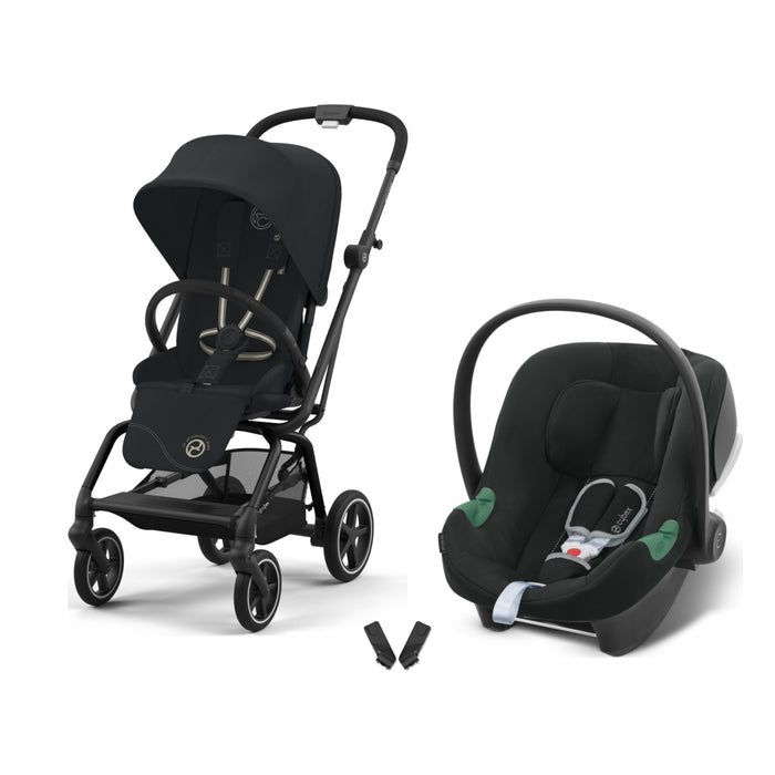 Cybex Eezy S Twist+2 Travel Sistem | Magic Black & Aton Volcano Black
