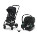 Cybex Eezy S Twist+2 Travel Sistem | Magic Black & Aton Volcano Black
