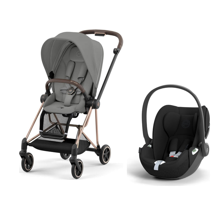 Cybex Mios Travel Sistem | Rosegold Mirage Grey & Cloud T Bazasız Sephia Black