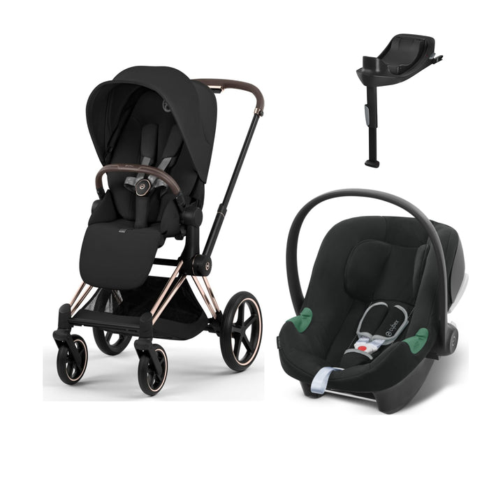 Cybex Priam Travel Sistem | Rosegold Sephia Black & Aton Bazalı Volcano Black