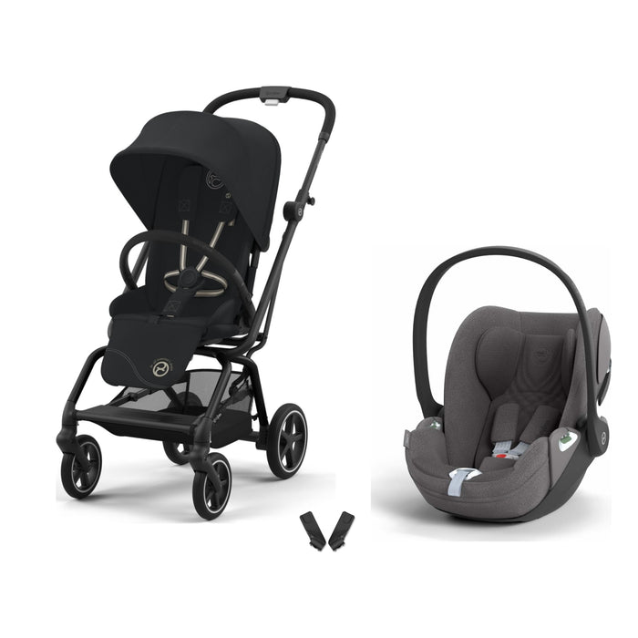 Cybex Eezy S Twist+2 Magic Black & Cloud T Plus Mirage Grey travel sistem kolajı