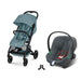 Cybex Beezy Stormy Blue bebek arabası, Aton B2 i-Size Steel Grey ana kucağı ve adaptör — travel sistem