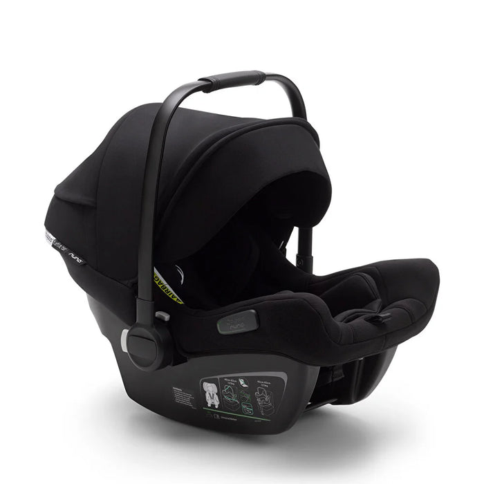 (Teşhir fazlası Mağaza teslim) Bugaboo Turtle Air i-size Oto koltuğu (Black) + Alt Baza