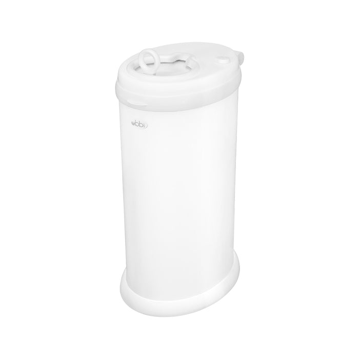 Ubbi Steel bebek bezi kovası, Matte White