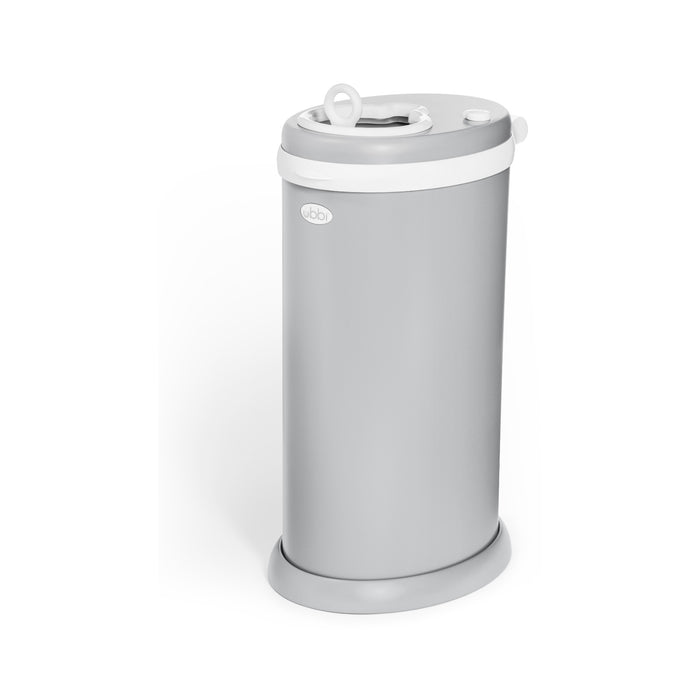 Ubbi Steel bebek bezi kovası, Matte Gray