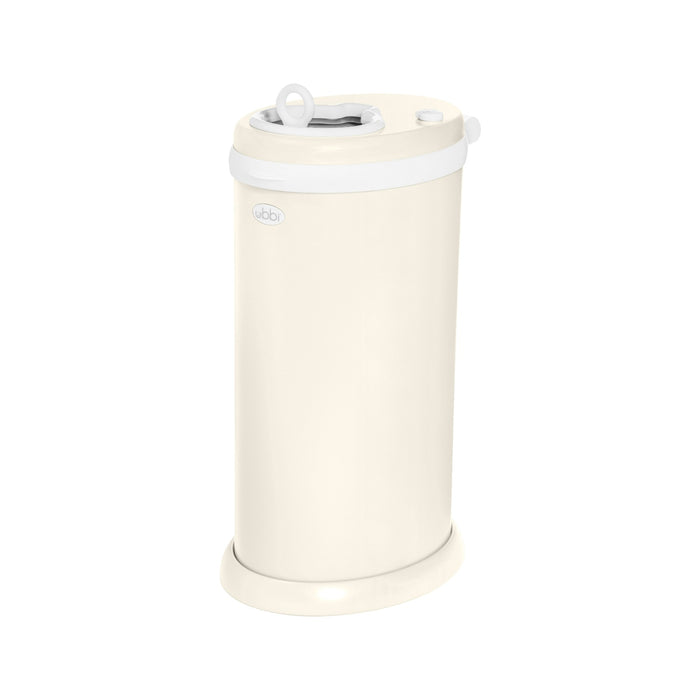 Ubbi Steel bebek bezi kovası, Matte Ivory