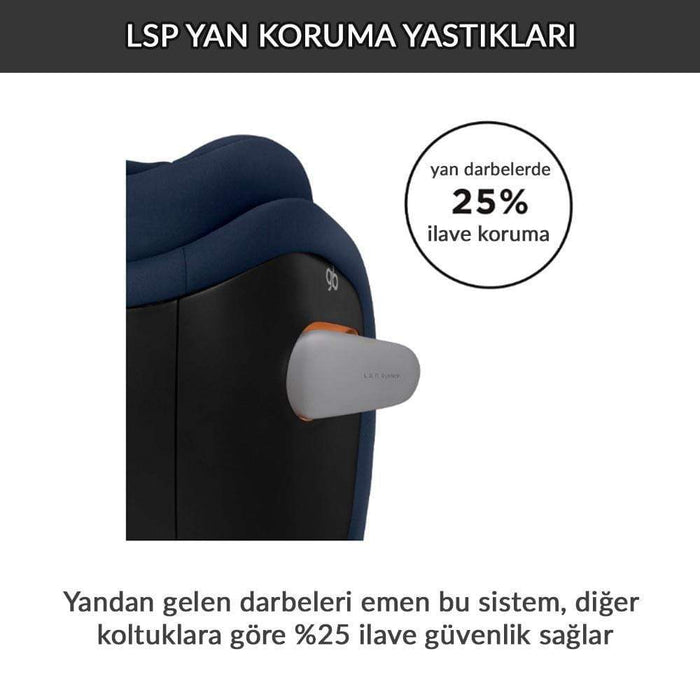 Adac'lı Cybex GB Everna (9-36) kg / GB Uniall (0-36 kg) Isofix Bebek Oto Koltuğu (Black)