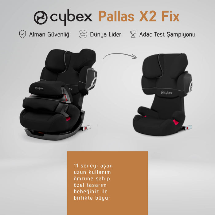 Adac'lı Cybex Pallas X2 Fix (9-36 Kg) Isofix Bebek Oto Koltuğu