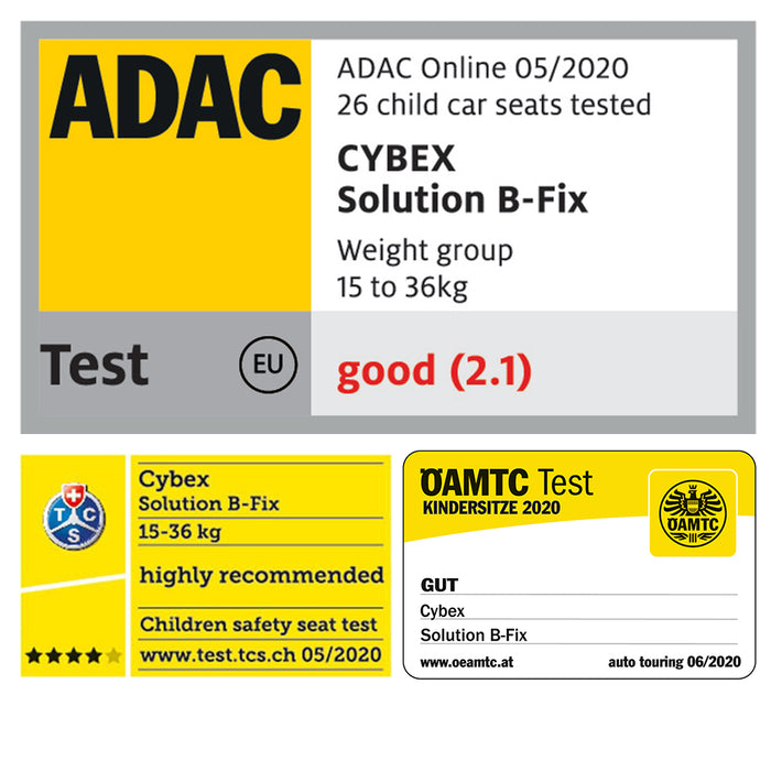 Cybex Solution B2 fix + Lux (dynamic red) <br> (Adac ödüllü isofixli çocuk oto koltuğu 15-50 kg)