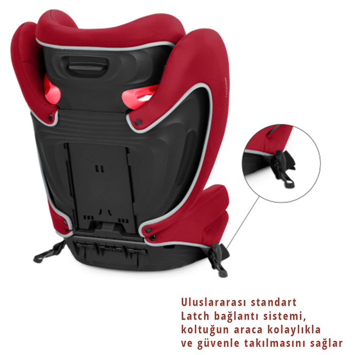 Cybex Solution B fix (volcano black) <br>(Adac ödüllü latch bağlantı çocuk oto koltuğu 15-50kg)