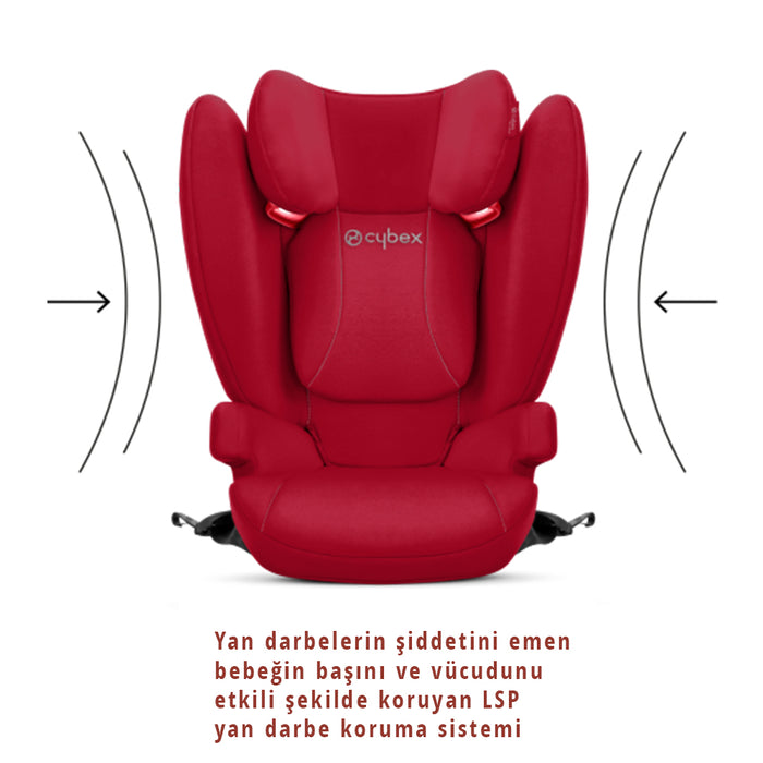 Cybex Solution B fix (volcano black) <br>(Adac ödüllü latch bağlantı çocuk oto koltuğu 15-50kg)